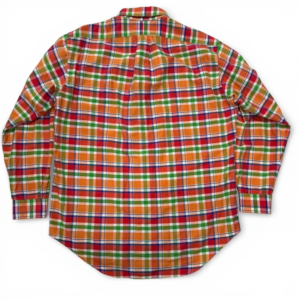 Ralph Lauren Mens Medium Classic Fit Plaid Long Sleeve Button Down Shirt Cotton - Picture 3 of 11